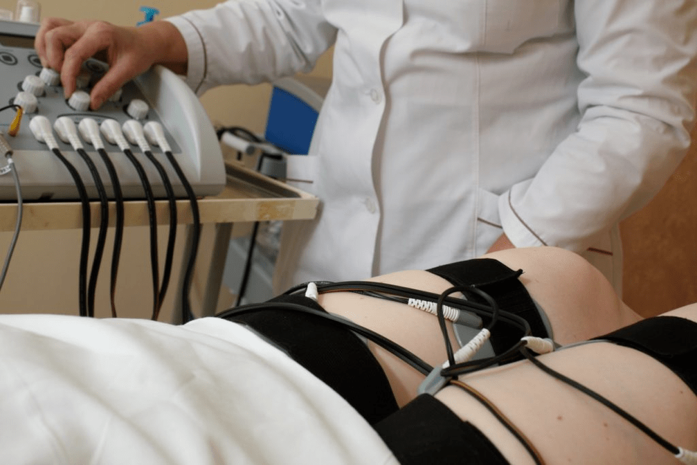 electrical stimulation device of the prostate