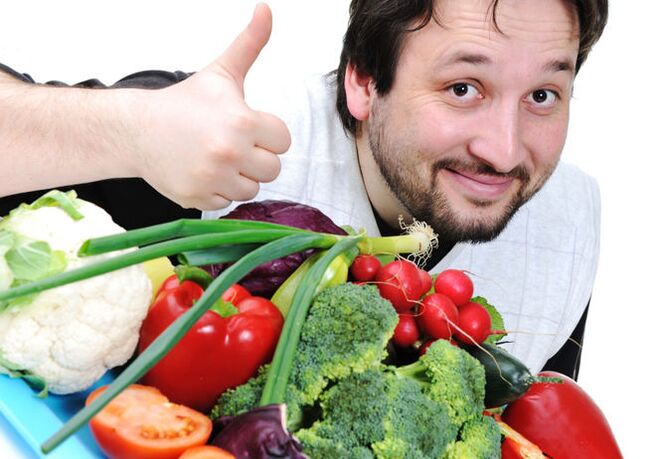 Vegetables are good for prostatitis